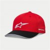 ALPINESTARS šiltovka ROSTRUM red/black ALPINESTARS šiltovka ROSTRUM red/black