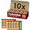 Zinko-uhlíková batéria Toshiba 9V (6F22) 10 ks Zinko-uhlíková batéria Toshiba 9V (6F22) 10 ks
