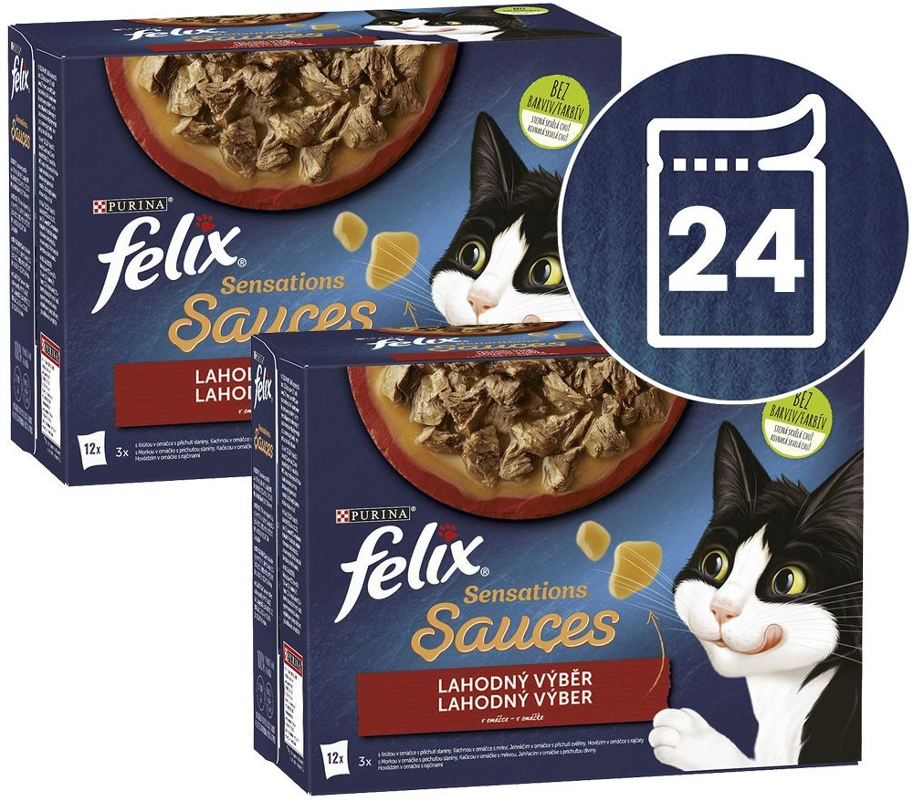 FELIX Sensations Sauces lahodný výber v omáčke 24 x 85 g