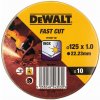 Kotúč rezný 125×1,0mm (10ks v plechovke) DEWALT DT3507 Kotúč rezný 125×1,0mm (10ks v plechovke) DEWALT DT3507