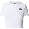 Dámske tričko The North Face Essential Cropped Slim Short Sleeve Tee Veľkosť: S / Farba: biela Dámske tričko The North Face Essential Cropped Slim Short Sleeve Tee Veľkosť: S / Farba: biela