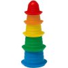 Teddies Kubus pyramida skládanka kulatá barevná 7ks Teddies Kubus pyramida skládanka kulatá barevná 7ks
