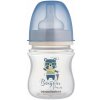 Canpol babies dojčenská antikoliková fľaša široká EasyStart Bonjour Paris modrá 120 ml