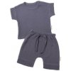 Baby Nellys 2-dielna mušelínová súpravička, tričko + kraťasky Boy granát veľ. 56 Baby Nellys Baby Nellys 2-dielna mušelínová súpravička, tričko + kraťasky Boy granát veľ. 56 Baby Nellys