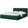 Wilsondo Čalúnená manželská posteľ s úložným priestorom Gabina - tmavozelená Rozmer: 160x200 Wilsondo Čalúnená manželská posteľ s úložným priestorom Gabina - tmavozelená Rozmer: 160x200