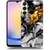 Picasee silikónový čierny obal pre Samsung Galaxy A25 A256B 5G - Black Gold 2 Picasee silikónový čierny obal pre Samsung Galaxy A25 A256B 5G - Black Gold 2