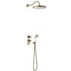 Sprchový systém TRES Clasic so sprchovacím setom stará mosadz matná 24235202LM Sprchový systém TRES Clasic so sprchovacím setom stará mosadz matná 24235202LM