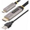 StarTech.com 50ft (15.2m) USB-C to HDMI 2.0 Active Optical Cable, 4K 60Hz - HDMI kabel - 24 pin USB-C s piny (male) do HDMI, USB (pouze napájení) s piny (male) - 15.2 m - stíněný/fiber optic - černá - StarTech.com 50ft (15.2m) USB-C to HDMI 2.0 Active Optical Cable, 4K 60Hz - HDMI kabel - 24 pin USB-C s piny (male) do HDMI, USB (pouze napájení) s piny (male) - 15.2 m - stíněný/fiber optic - černá -