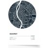 Maps: Budapest Plakat premium niepersonalizowany, shutterstock grafiki Maps: Budapest Plakat premium niepersonalizowany, shutterstock grafiki