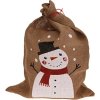 Veľké vrece na vianočné darčeky so snehuliakom Veľké vrece na vianočné darčeky so snehuliakom