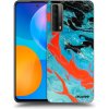Picasee silikónový čierny obal pre Huawei P Smart 2021 - Blue Magma Picasee silikónový čierny obal pre Huawei P Smart 2021 - Blue Magma