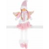 Strend Pro Postavička MagicHome Vianoce, Anjelik s ružovou krátkou sukňou, látkový, ružovo-biely, 23x12x59 cm Strend Pro Postavička MagicHome Vianoce, Anjelik s ružovou krátkou sukňou, látkový, ružovo-biely, 23x12x59 cm