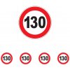 Walteco Značka rýchlosti 130km, 150x150mm, samolepka Množstvo: 5 ks , 20171BP1 Walteco Značka rýchlosti 130km, 150x150mm, samolepka Množstvo: 5 ks , 20171BP1