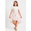 Fashionkids dievčenská sukňa s pastelovými kvetmi ideálna na leto ecru Fashionkids dievčenská sukňa s pastelovými kvetmi ideálna na leto ecru