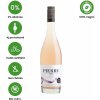 Pierre 0% Rosé Nealkoholické víno ružové polosladké 0,75l Pierre 0% Rosé Nealkoholické víno ružové polosladké 0,75l