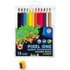 Astra školské jumbo farbičky Pixel One 12ks + strúhadlo, 312221005