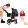 Set kočík trojkombinácia s bábikou Perle Cybex Black 3in1 Pram Corolle s hnedými vlasmi a klipkajúcimi očami Set kočík trojkombinácia s bábikou Perle Cybex Black 3in1 Pram Corolle s hnedými vlasmi a klipkajúcimi očami