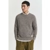 SVETER GANT WOOL BLEND MOULINE C-NECK BROWN MELANGE SVETER GANT WOOL BLEND MOULINE C-NECK BROWN MELANGE