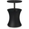 KETER Záhradný stôl Cool Bar Rattan grafitový PE610343 KETER Záhradný stôl Cool Bar Rattan grafitový PE610343