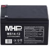 Baterie MHPower MS14-12 VRLA AGM 12V/14Ah, Faston F2 Baterie MHPower MS14-12 VRLA AGM 12V/14Ah, Faston F2