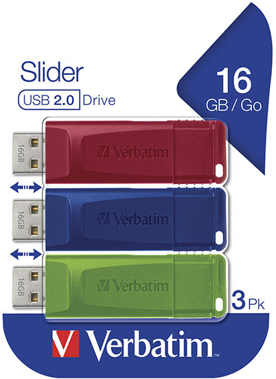 Verbatim Slider 16GB 3ks 49326
