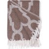 Giftdecor Bavlněný přehoz, 150 × 125 cm, hnědý Giftdecor Bavlněný přehoz, 150 × 125 cm, hnědý
