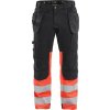 Blåkläder AB 1558 Výstražné kalhoty se strecovými díly Farba: Cerná/cervená, Veľkosť: D96 Blåkläder AB 1558 Výstražné kalhoty se strecovými díly Farba: Cerná/cervená, Veľkosť: D96