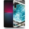 Picasee silikónový prehľadný obal pre Sony Xperia 10 IV 5G - Blue geometry Picasee silikónový prehľadný obal pre Sony Xperia 10 IV 5G - Blue geometry