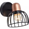 PREZENT 75462 BASKET 1xE27/60W, BLACK/RED COPPER, WALL PREZENT 75462 BASKET 1xE27/60W, BLACK/RED COPPER, WALL