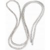 Strieborné šnúrky do topénok s dĺžkou