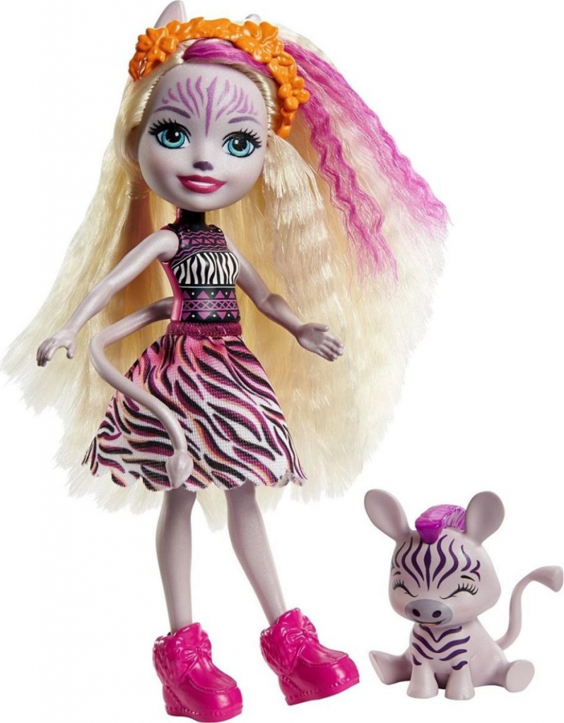 Mattel Enchantimals a zvířátko Zadie Zebra a Ref