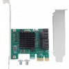 RADIČ ADAPTÉR KONTROLÉRA KARTA PCI-E X1 NA 4X SATA 3.0 20X65X56 MM RADIČ ADAPTÉR KONTROLÉRA KARTA PCI-E X1 NA 4X SATA 3.0 20X65X56 MM
