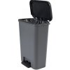 Kôš Curver® COMPATTA BIN, 50 lit., 29.4x49.6x62 cm, čierny/sivý, na odpad Kôš Curver® COMPATTA BIN, 50 lit., 29.4x49.6x62 cm, čierny/sivý, na odpad