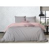Mistral Home obliečka bavlnený perkál Doubleface sivo-béžová/pudrová rúžová - 240x220 / 2x70x90 cm Mistral Home obliečka bavlnený perkál Doubleface sivo-béžová/pudrová rúžová - 240x220 / 2x70x90 cm