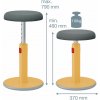 Leitz Ergo Cosy Stool teplá žlutá 65180019 Leitz Ergo Cosy Stool teplá žlutá 65180019