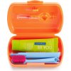 Curaprox Travel Set zubná kefka + CPS medzizubné kefky 2 ks + zubná pasta 10 ml darčeková sada, oranžový Curaprox Travel Set zubná kefka + CPS medzizubné kefky 2 ks + zubná pasta 10 ml darčeková sada, oranžový