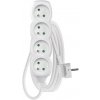 EMOS Predlžovací kábel 2 m / 4 zásuvky / biely / PVC / 1 mm2 P0412 EMOS Predlžovací kábel 2 m / 4 zásuvky / biely / PVC / 1 mm2 P0412