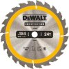 DeWALT DT1939 pilový kotouč CONSTRUCTION pro ruční kotoučové pily na dřevo s hřebíky, 184 x 16 mm, 24 zubů