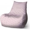 Sablio Sedací vak Bean Ružové bodky - 100 x 90 x 45 cm Sablio Sedací vak Bean Ružové bodky - 100 x 90 x 45 cm