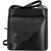Dámska kožená crossbody kabelka čierna - Delami Iraida čierna Dámska kožená crossbody kabelka čierna - Delami Iraida čierna