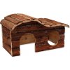 Small Animal domek Kaskada dřevěný s kůrou 31 x 19 x 19 cm