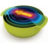 JOSEPH JOSEPH Nest Plus 9 el. viacfarebné - plastové kuchynské misky s odmerkami JOSEPH JOSEPH Nest Plus 9 el. viacfarebné - plastové kuchynské misky s odmerkami