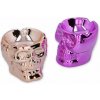 Keramický popolník lebka metalický Keramický popolník lebka metalický