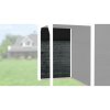 Weka Paket zadnej steny pre dizajnový domček WekaLine 172, antracitová, 150 cm Weka Paket zadnej steny pre dizajnový domček WekaLine 172, antracitová, 150 cm