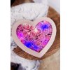 Darček pre ženy - Svietiaci flower box Srdce Best ružový Darček pre ženy - Svietiaci flower box Srdce Best ružový