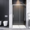 Aquatek ZEUS B2 Sprchové dvere do niky 140x195cm, posuvné dvere, chróm, číre sklo AQ ZEUSB2CH14062 Aquatek ZEUS B2 Sprchové dvere do niky 140x195cm, posuvné dvere, chróm, číre sklo AQ ZEUSB2CH14062