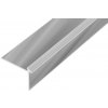 Acara schodová lišta striebro AP44 2mm 40mm 2,7 m