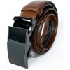 Pánsky kožený opasok s čiernou prackou PA4-24-06 hnedý, Obvod pásu/celková dĺžka opasku 95cm Pánsky kožený opasok s čiernou prackou PA4-24-06 hnedý, Obvod pásu/celková dĺžka opasku 95cm