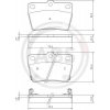 Sada brzdových platničiek kotúčovej brzdy A.B.S. 37227 Sada brzdových platničiek kotúčovej brzdy A.B.S. 37227