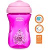 CHICCO Hrnček Easy s tvrdým náustkom 266 ml ružový 12m+ CHICCO Hrnček Easy s tvrdým náustkom 266 ml ružový 12m+